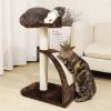 Indoor Cat Scratching Post Small Cat Tree Tower - As pic show - Style D
