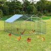 Large Walk in Shade Cage Chicken Coop with Roof Cover - 13ft