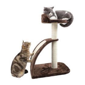 Indoor Cat Scratching Post Small Cat Tree Tower - As pic show - Style D