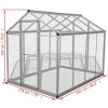 Outdoor Aviary Aluminum 70"x95.3"x75.6" - Grey