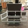Double rabbit cage with climbing ladder and tray for small animals New hutch - Default