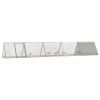 Rabbit Cage Gray 198.6"x31.7"x28" Galvanized Steel - Gray