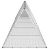 Rabbit Cage Gray 198.6"x31.7"x28" Galvanized Steel - Gray