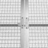 Rabbit Cage Gray 198.6"x31.7"x28" Galvanized Steel - Gray