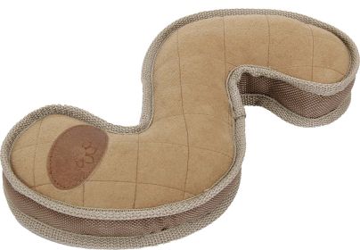 Pet Life 'The Outpack' Durable Oxford Nylon and Mesh Squeaking Plush Dog Toy - Khaki