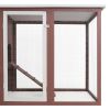 Outdoor Chicken Cage Hen House with 1 Egg Cage Brown Wood - Brown
