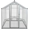 Outdoor Aviary Aluminum 70"x95.3"x75.6" - Grey