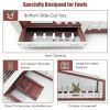 New A Cozy Safety House 62 Inch Wooden Rabbit Hutch With Pull Out Tray - Red