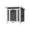 Weatherproof wooden outdoor rabbit hutch Lockable Door Openable Top Indoor for - Default