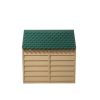 Dog House for Small Dogs, Beige/Green - l - beige/green