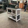 Double rabbit cage with climbing ladder and tray for small animals New hutch - Default