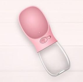 Pet Water Cup Outdoor Portable Water Bottle - Pink - 350ML