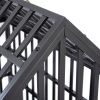 Heavy Duty Dog Cage pet Crate with Roof - as Pic