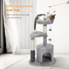 Indoor Funny Cozy Small Cat Tree Condo - Gray - Style B