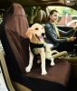Pet Life Open Road Mess-Free Single Seated Safety Car Seat Cover Protector For Dog, Cats, And Children - Brown