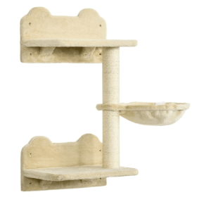 Kitten Activity Center With Condo Modern Cat Tree Tower Cat Activity Tower - Beige - Pets