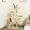 Living Room Pet Play Condo Scratching Posts Ladder For Cat Play Tree - As pic show - Pets