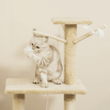 Living Room Pet Play Condo Scratching Posts Ladder For Cat Play Tree - As pic show - Pets