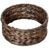 Simple Yet Practical Natural Braided Banana Leaf Elevated Cat Bed Basket With Cushion - Coffee - 23.5" H