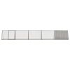 Rabbit Cage Gray 198.6"x31.7"x28" Galvanized Steel - Gray