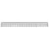 Outdoor Chicken Coop 9.8'x65.6'x6.6' Galvanized Steel - Silver