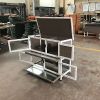 Double rabbit cage with climbing ladder and tray for small animals New hutch - Default