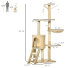 Living Room Pet Play Condo Scratching Posts Ladder For Cat Play Tree - As pic show - Pets